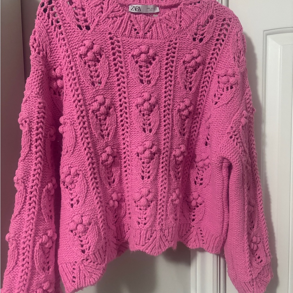 Zara Pink Knit Sweater